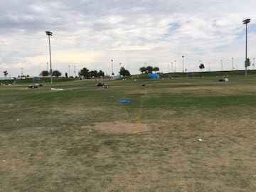 Bass Center clean campsite after the show