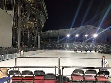 Bass Center clean Stadium after the show